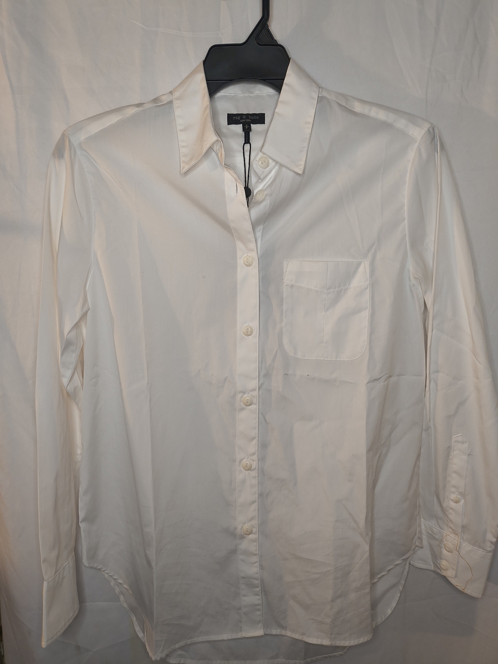 Rag & Bone White Maxine Button Down Shirt